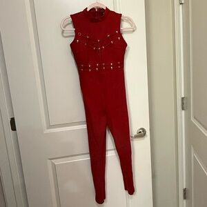 Red jumpsuit women